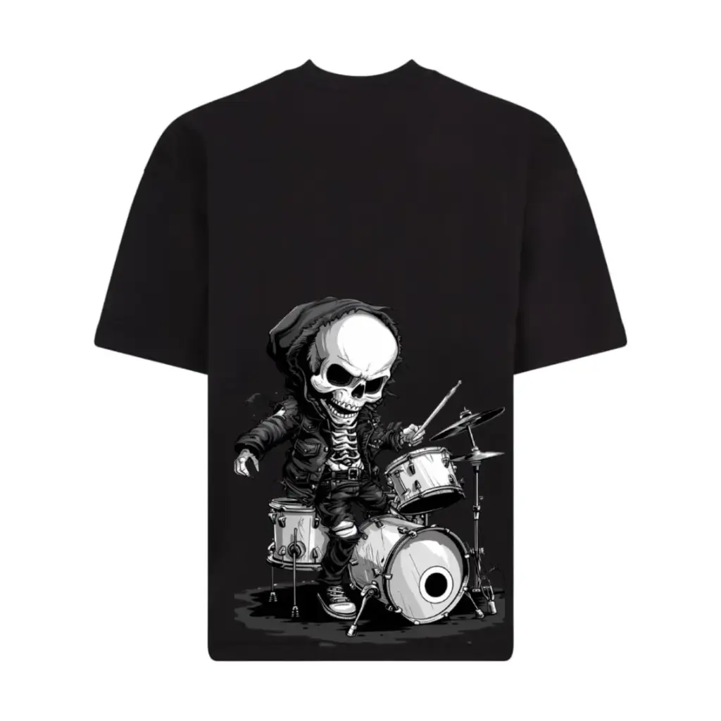 Skull Musician DTF Printing  